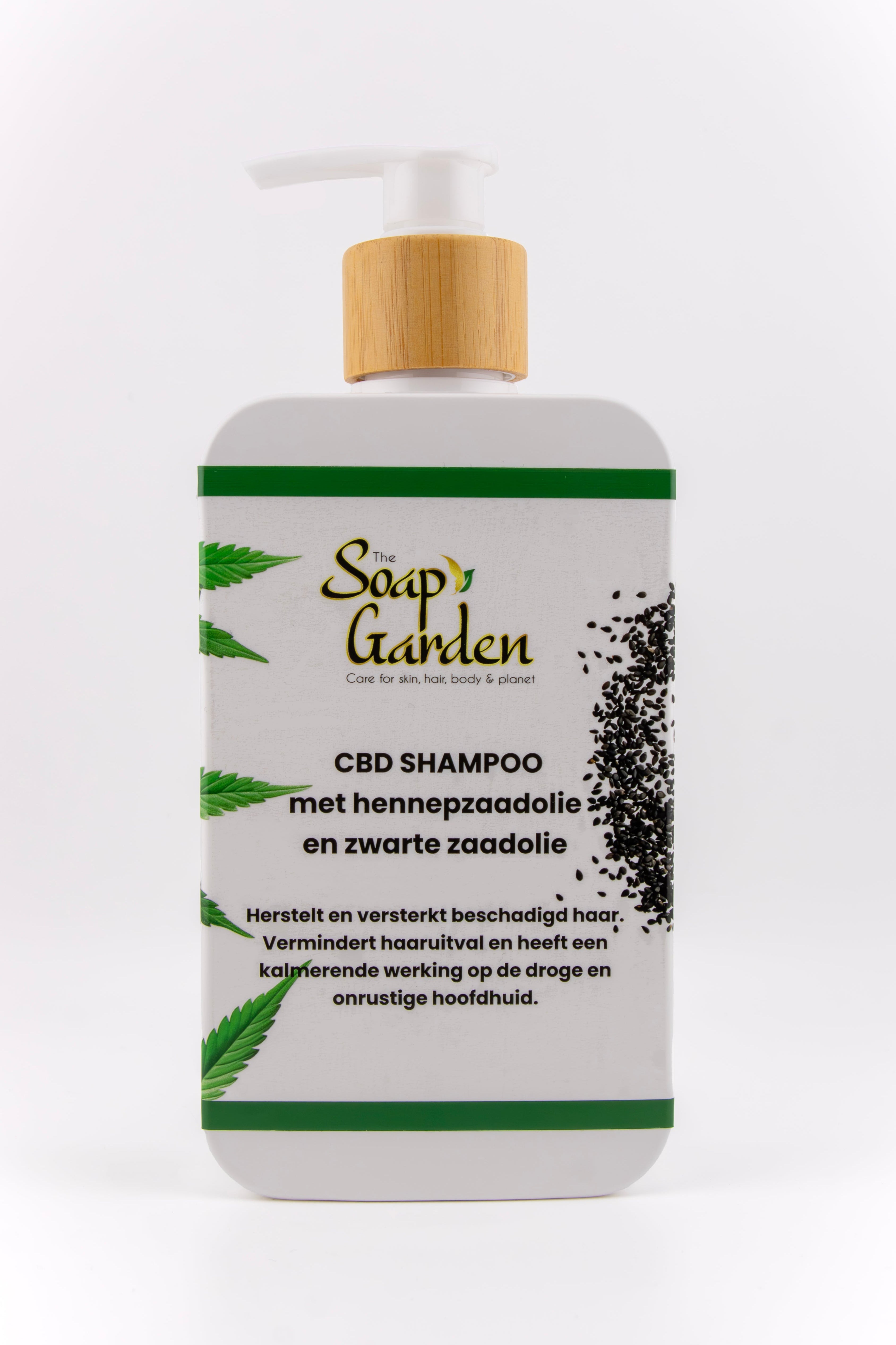 Natuurlijke Shampoo met hennepzaadolie en zwarte zaadolie