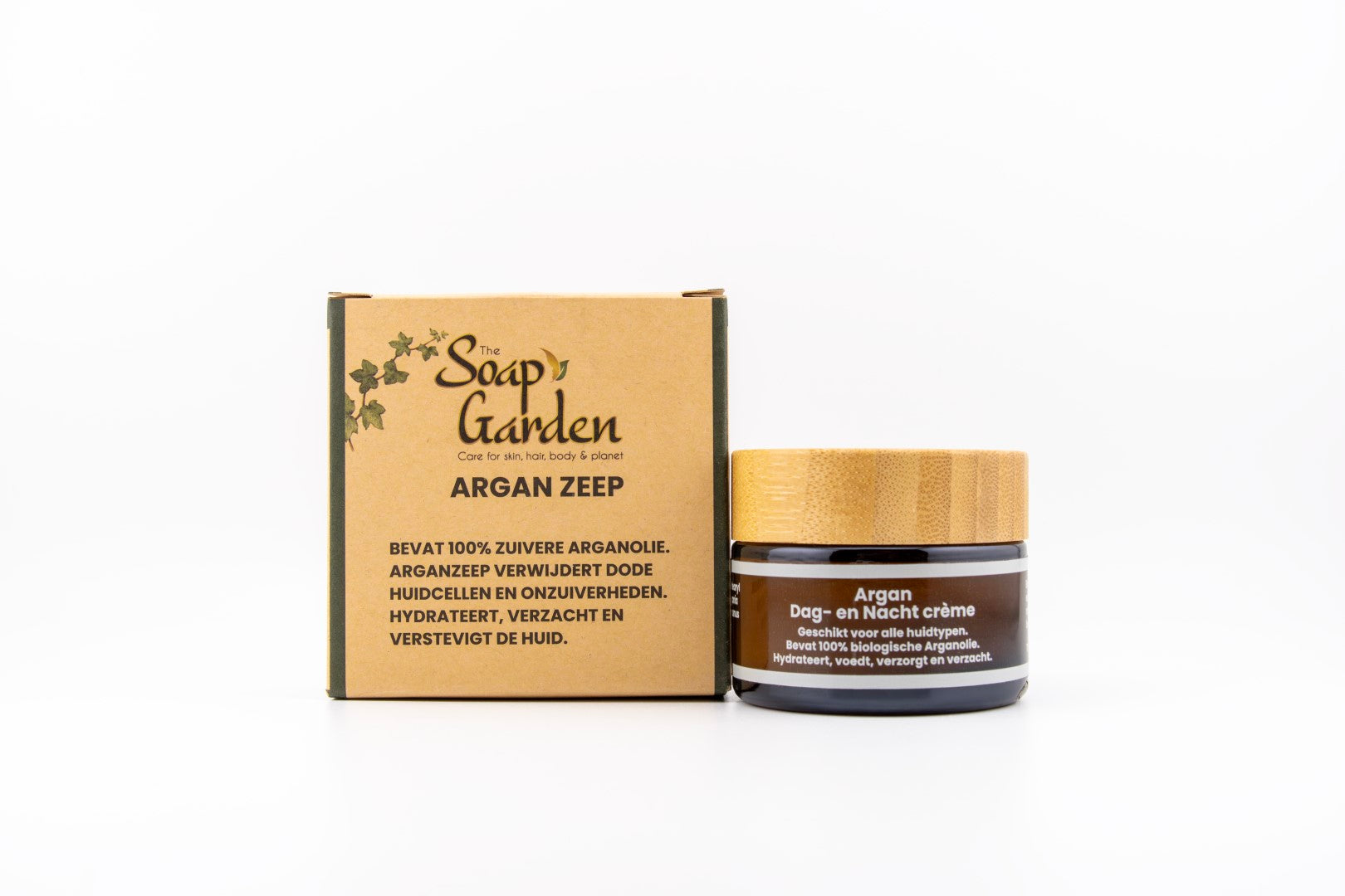 Argan skincare combinatie (zeep, crème)
