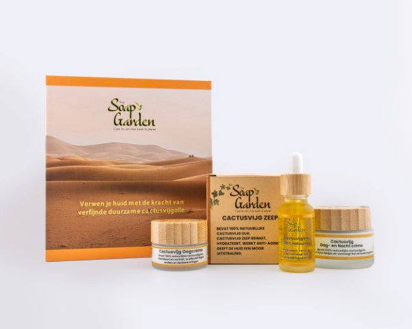 Luxe giftbox met natuurlijke cactusvijgproducten - Perfect als cadeau