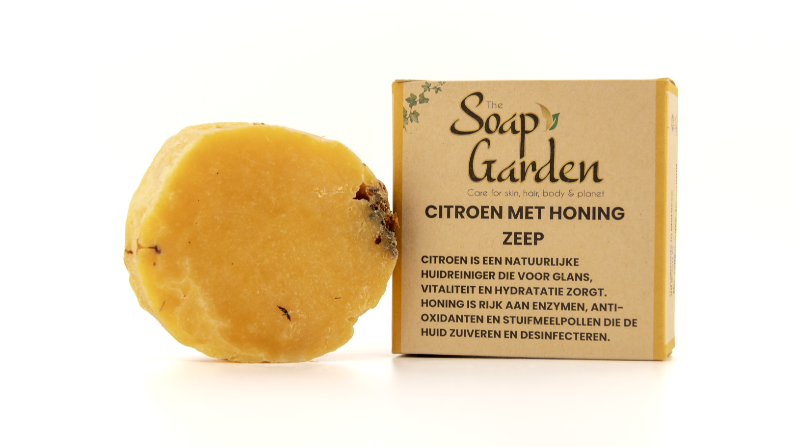 Handgemaakte citroen-honing zeep – verfrissende natuurlijke zeep voor een schone en stralende huid.