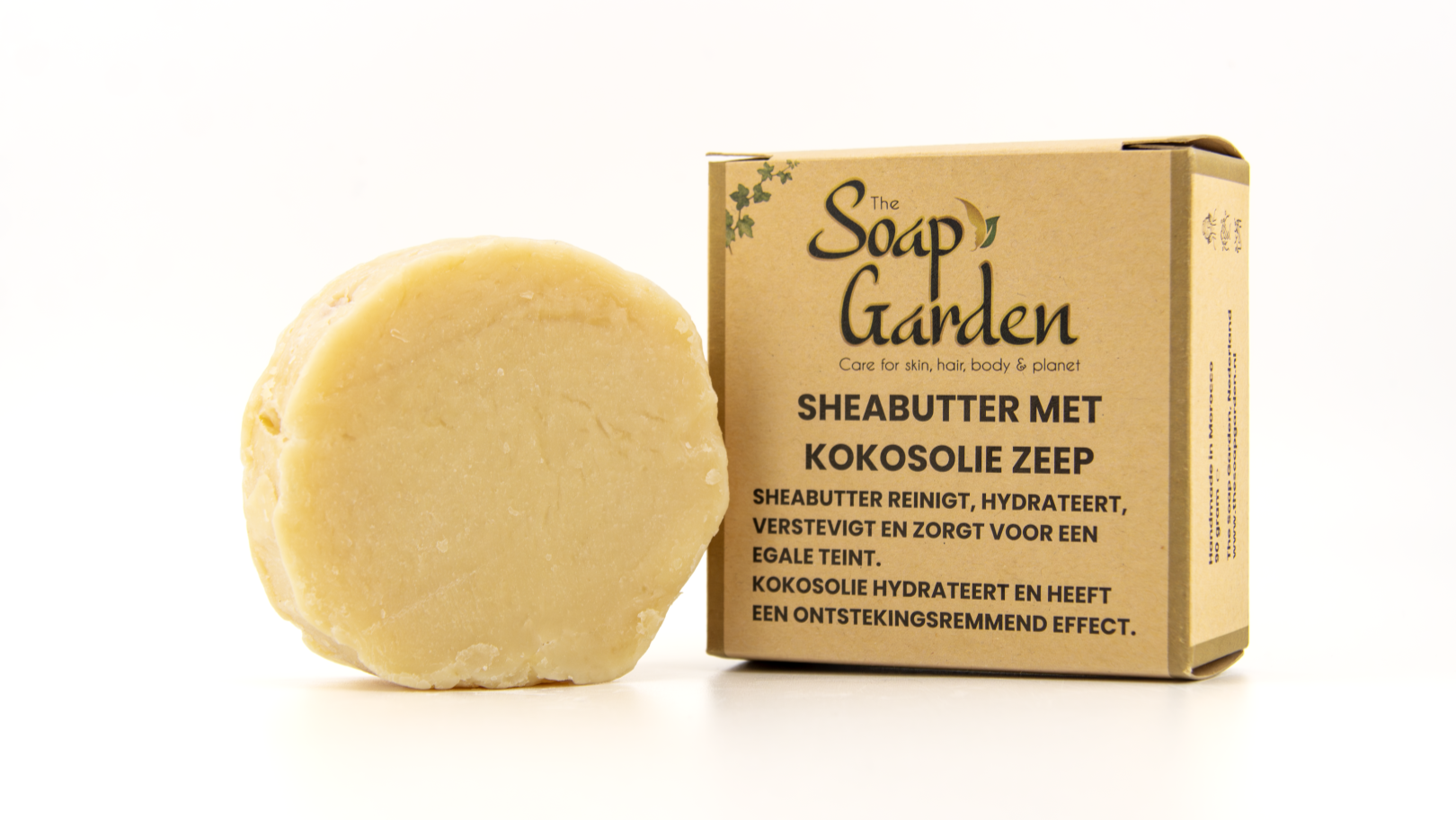Natuurlijke shea butter kokosolie zeep – handgemaakte hydraterende zeep voor de droge en gevoelige huid.