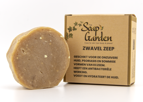 Zwavelzeep – natuurlijke handgemaakte zeep tegen puistjes, acne en onzuiverheden