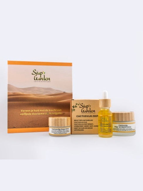 Luxe giftbox met natuurlijke cactusvijgproducten - Perfect als cadeau