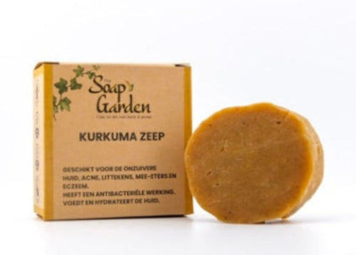 Natuurlijke kurkuma zeep – voor een heldere, zuivere huid.