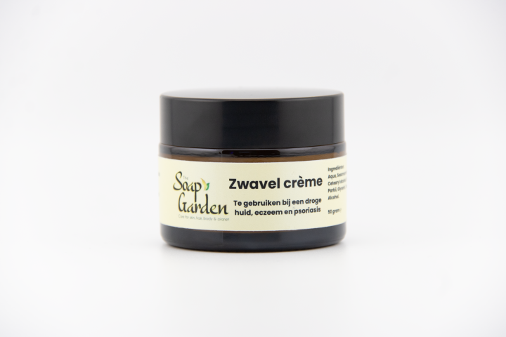 Zwavel dag- en nachtcrème – natuurlijke gezichtscrème tegen puistjes, acne en onzuiverheden. 